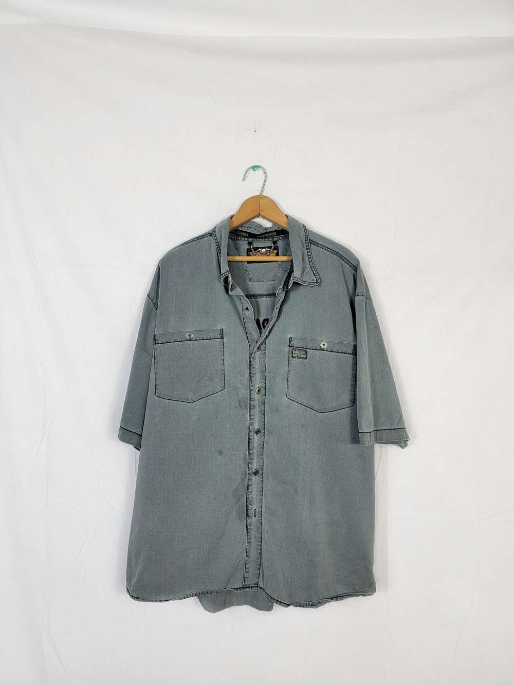 Men's Xxl Harley Davidson Button Down